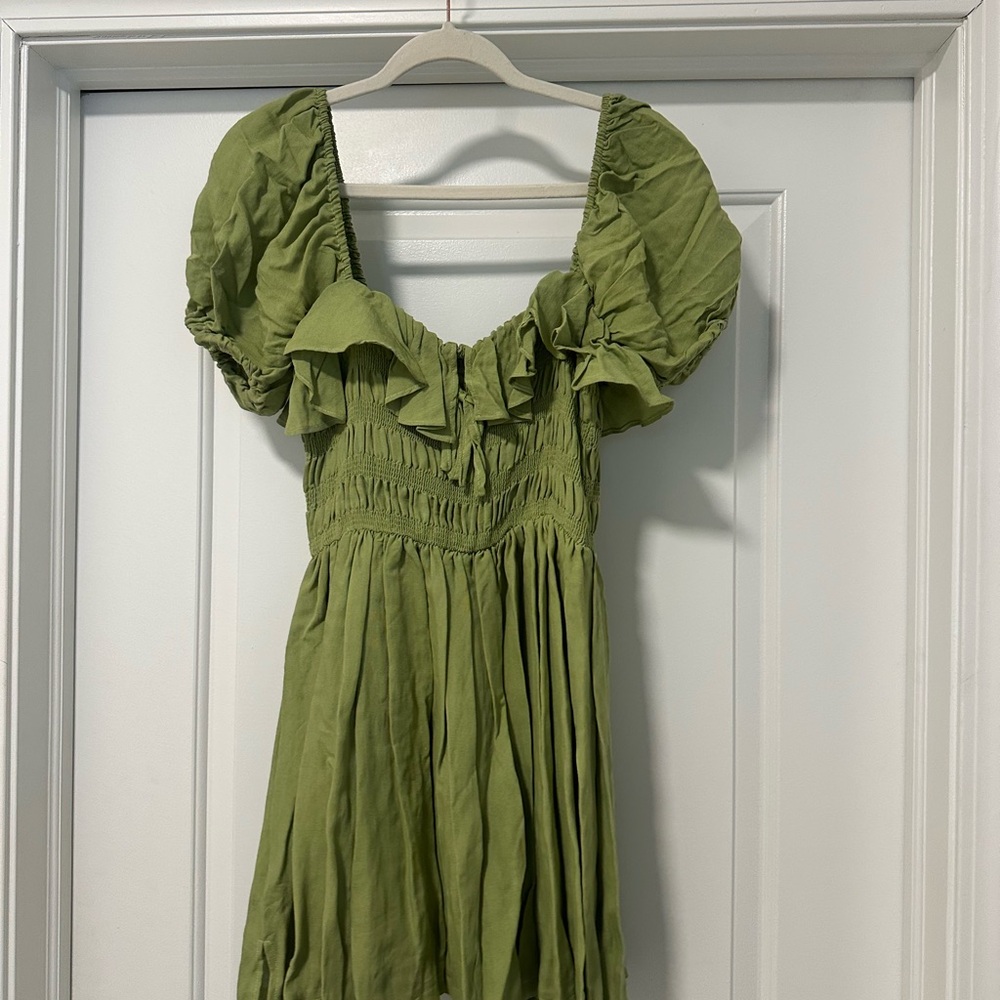 MARBLE Green Mini Dress